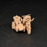 1/72 Scale Soldiers of the German motorcycle team 2 Figures Model Kit Miniature Model