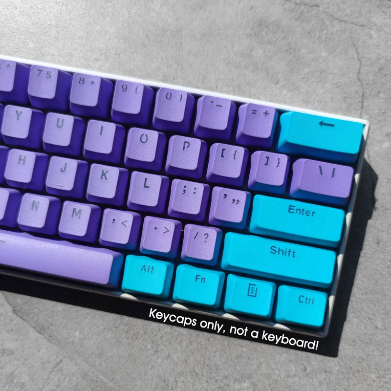 Multi-color PBT Double Shot Keycaps Set Shine Through for MX Mechanical Keyboard Model
