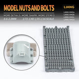 Model Nuts And Bolts 0.6-2.0MM 1/72 1/48 1/35 1/16 Scale Simulation Repair Grey Model