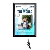 LEDbox LED Backlit Poster Frame, Black, Aluminum, Photo, Picture, Sign Holder Model