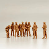 1/72 Scale WWII Pacific United States Navy Crew 10 Figures Resin Model Miniature Model