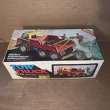 Vintage Snap Fit Beginners Kit Heavy Equipment Wrecker Tow Truck Kit Empty Box Model