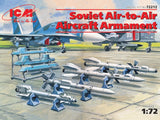 Scale 1/72 ICM 72212 Soviet Air-to-Air Aircraft Armament Plastic Model Kit Model