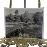 Railroad Flatcar Overgrown Tracks Valley Landscape Photo 4x5 B&W Print Model