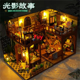 DIY Cottage Villa Hand-Assembled Miniature House Scene Assembly Model Toy Model
