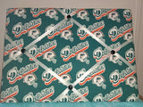 Miami Dolphins NFL Fabric Photo Memo Vision Board 18x13 Model