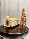 O Scale "W E Z Y" Radio Station and Tower - KIT Model