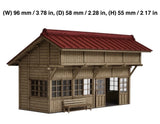 1:87 Scale Remote Rural Station Building Kit Baiodo HO HOn30 HOe Narrow Gauge Model