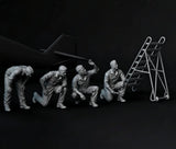 Resin German Air Force w/ladder no plane unpaint unassembled 5 scales to choose Model