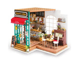Robotime Rolife Simon's Coffee Shop 3D Wooden DIY Miniature Dollhouse Kit Model