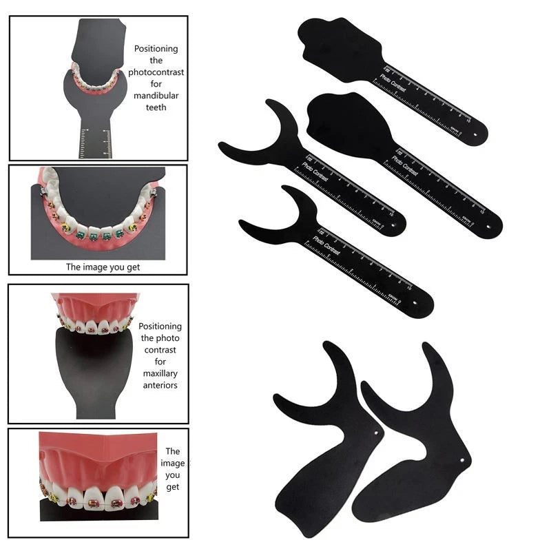 Dental Metal Autoclavable Dental Photo Contrast Black Background Board Model