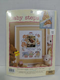 BABY STEPS ~ BEAR PHOTO FRAME Cross Stitch Janlynn Kit #113604 Personalize NEW Model