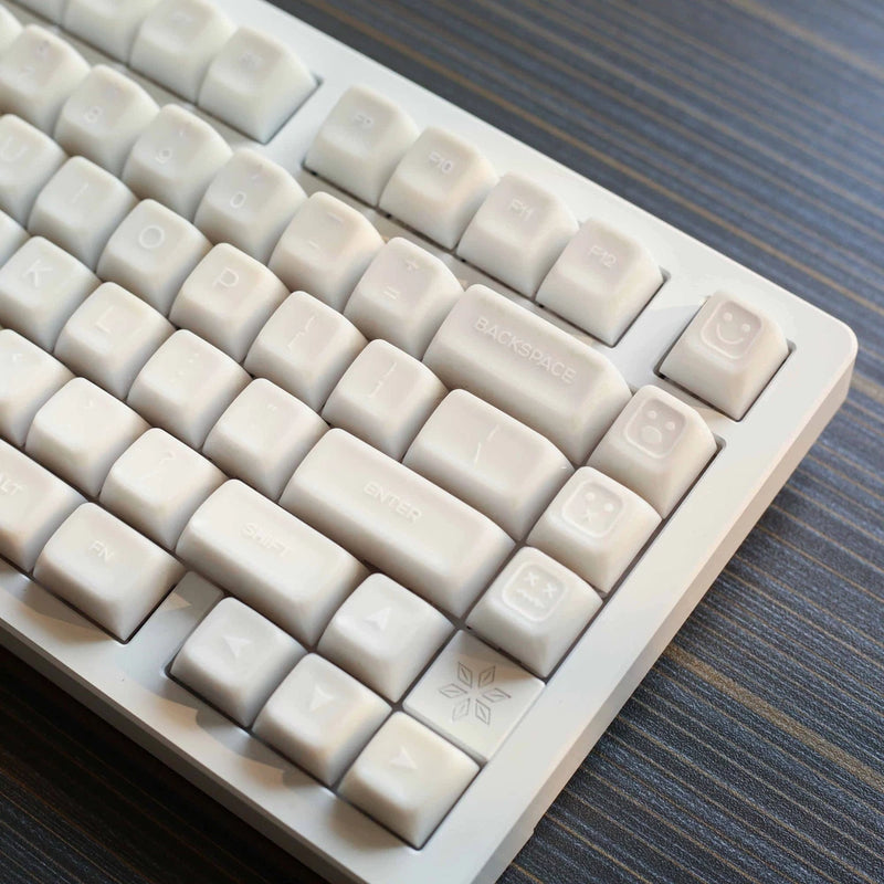 White Marble SA Profile Doubleshot PBT Keycap Set Semi-transparent Key Caps Model