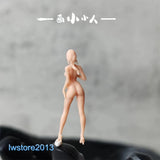1/64 Sexy Naked Girl Miniatures Scene Props Figures Model For Cars Vehicles Toys Model