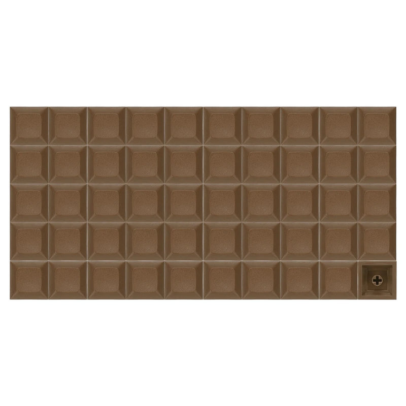 50 Pcs PBT Keycap Set DSA Mechanical Numeric Keypads for Keyboard, Brown Model
