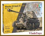 Italeri Plastic Model kit /35 Marder III Ausf. HSd. Kfz.138 Tank destroyer #6566 Model
