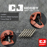 6PCs CJ Metal Detail Up Metal Hydraulic Tubes Set for MG 1/100 Zaku II ver. 2.0 Model
