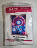 NEW Redxing Cross Stitch Magical Wreath Floral DIY Craft Kit Inscruction Set Model