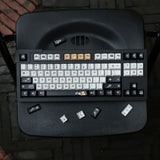 China Retro style Flower Moon Night Theme keycaps 130Pcs/set PBT Cherry Profile Model