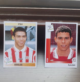RONALDO ROOKIE PSV 2 FIGURINES/STICKERS PANINI REPLICA/NOT ORIGINAL 1995 - 1996 Model