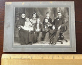 Photo on Board 5 Children, 2 Parents, Strunk Reading PA Model
