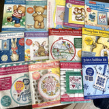 quick & easy Mini Cross Stitching kit Greeting Card Hoop Keychain Model