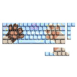 Cats Paws Party Keycap 74Key Dye Sublimations Side-lit Backlits Keycap for Model