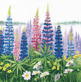 Cross Stitch "Flower Morning" Embroidery Kit Unprinted ??anvas Crystal Art Model