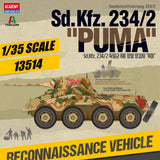Academy AC13514 1/35 Sd.Kfz. 234/2 "Puma"Tank Assembly Model Kit Model