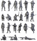 1/35 Scale WWII Japanese Infantry 11 Soldiers Figures Model Kit Resin Printed Model