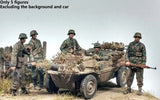 1/35 WW2 German Soldiers with Driver 5 Resin Figures Unpainted (no vehicle) Model