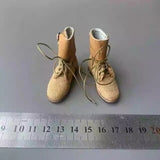 1/6 Scale Handmade Leather Shoes Boots Model For 12