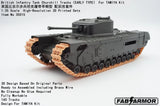 FabArmor 1/35 British Churchill Early?Type Tracks 3D?Printed Set for Tamiya Kit Model