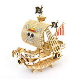 ki-gu-mi One Piece Going Merry - Wooden 3D Puzzle DIY Craft Kit - Model