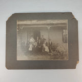 Early 1900s Tennessee B&W Family Photo in Front of House on Board 14