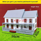 Diorama 1/87 Ho Scale Buildings Model Railroad Barn Houses Parts DIY Accessories Model