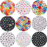 100PCS Acrylic Alphabet Letter Beads Mixed Color DIY Jewelry Kit Model