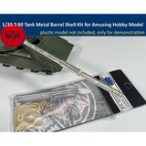 1/35 Scale T-90 Tank Metal Barrel Shell Kit for Amusing Hobby Model AH35A050 Model
