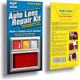 Blue Star - DIY Non Grid Pattern, Smooth Auto Lens Repair Kit (Red) #882 Model