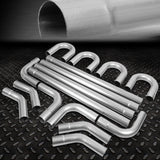 16Pcs 2.5"OD DIY Custom Exhaust Tubing Mandrel Bend Pipe Straight & U-Bend Kit Model