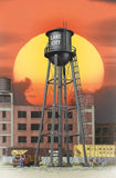 CITY WATER TOWER - BLACK- ASSEMBLED -?HO Scale LATTICE LEG - KIT 933-2825 NEW Model