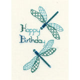 Bothy Threads greating card counted cross stitch Kit "Dragonfly ", 9x13.3cm, DWC Model