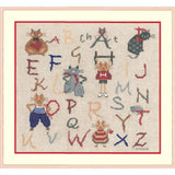 Le Bonheur des Dames counted cross stitch kit "Alphabet Cats", 20x 23cm, DIY Model
