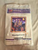 Fanxvivy Moonlight Castle Cross Stitch Kit Printed Cloth, Needle Thread Fabric Model
