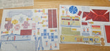 Model Power Bellville Litho Cardboard Train Village Building Sheet. Unused Model