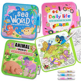 Reusable Water Painting Books for Kids: 3 Pack Mess-Free Magic Water Coloring... Model