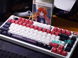 Arknights Exusiai Mechanical keyboard keycaps PBT For Cherry MX High 143keys Set Model