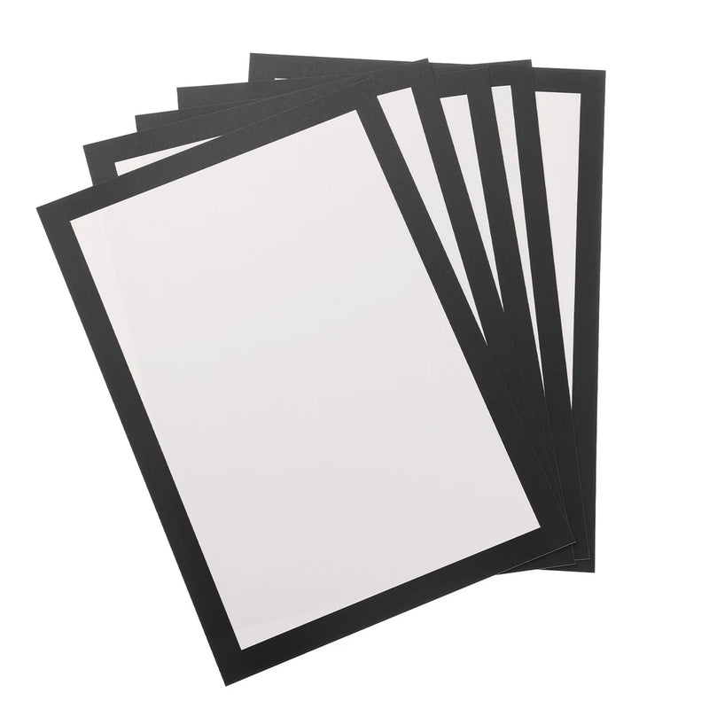11.7x8.3 Inch Color Frame Poster Board, 2 Pcs Poster Board Paper, Black Model