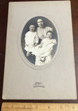 Photo on Board, Woman, 2 Children,  by Putney, Leavenworth, Kansas Model