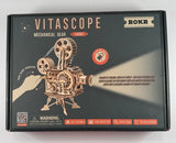ROKR Vitascope LK601 3D Wooden Mechanical Puzzle Working Movie Projector DIY Kit Model